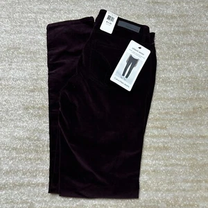 Calvin Klein Women's Skinny Corduroy Pants Plum Purple Size 8x32 Ultimate Fit - Picture 1 of 15