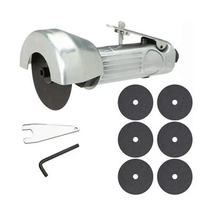 3" Rotary Air Cut Off Saw Tool 75mm Grinder Cutter & 6x Metal Cutting Discs - Picture 1 of 7