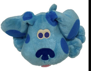 Vintage 2001 Blue's Clues BLUE PUPPET 7" plush toy by Fisher Price Clean