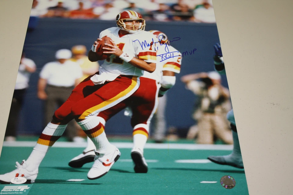 FOTO FIRMADA 16X20 DE WASHINGTON REDSKINS MARCA RYPIEN SB MVP CERTIFICADO JSA Foto 1 de 1