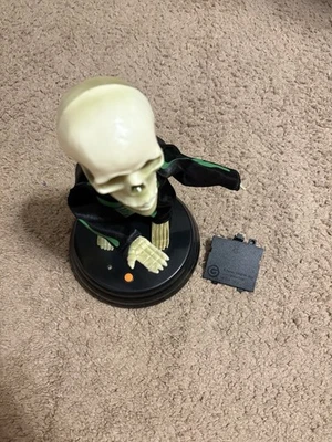 Gemmy Halloween GRAVE RAVER Verde Esqueleto Club de Baile No Puedo Manejarme LEER Foto 1 de 4