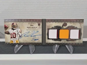 2012 TOPPS FIVE STAR: ROBERT GRIFFIN TRIPLE PATCH RC AUTO /42 REDSKINS BOOKLET - Bild 1 von 17