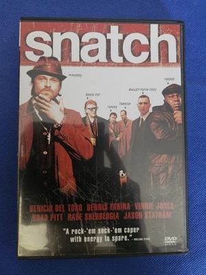 Snatch (DVD, 2000) Brad Pitt Jason Statham – Guy Ritchie Crime Comedy - Image 1 of 3