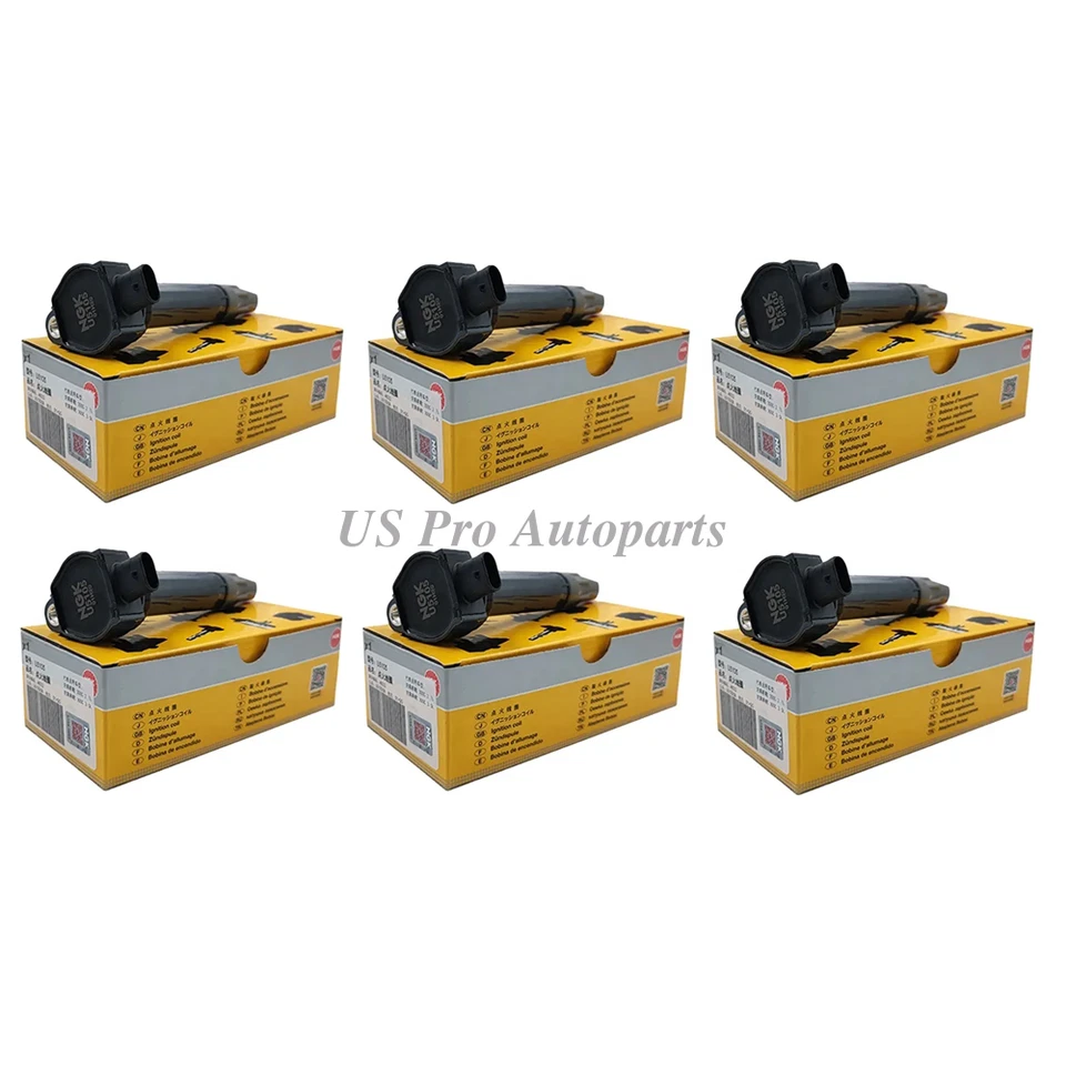 适用于克莱斯勒 Sebring 道奇充电器 V6 4606869AA 6 件 原始设备制造商 NGK 点火线圈 — 第 1/4 张图片