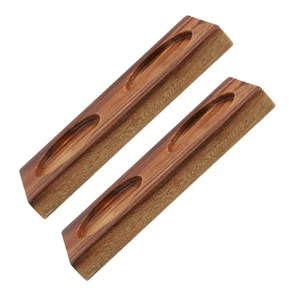 Bandeja de madera con soporte para sal y pimienta de 2 piezas para cocina soporte para molino de 5,8 cm - Imagen 1 de 12