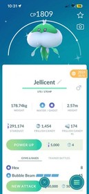 Jellicent Shiny Pokemon Male, PoGo Trade *Read Description* Fast and Secure