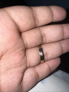 Men’s Silver And Gold Tone Ring Size 9 - Picture 1 of 4