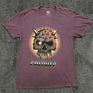 Empyre Skull Death Eater Purple Wash T-Shirt Size Medium - Picture 1 of 5