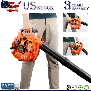 Handheld 2-Stroke Leaf Blower Gas Powered Commercial Heavy Duty Grass Yard - Picture 1 of 13