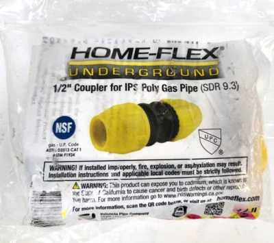 Home-Flex Underground Pipe Coupler Polyethylene  1/2" 18-429-005 - Image 1 of 2