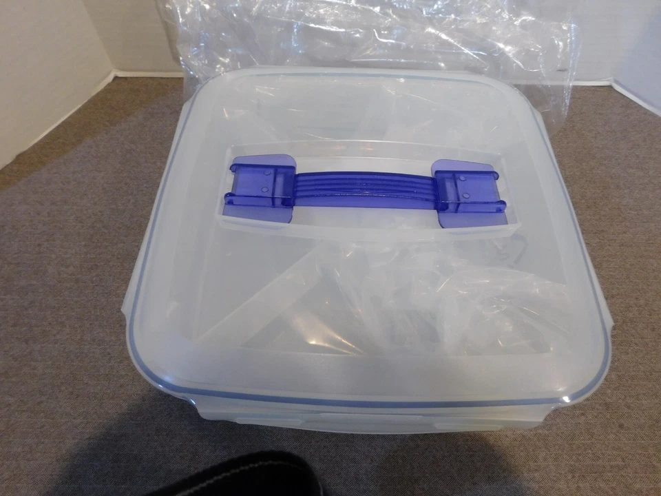 Lock & Lock Clear Divided Server with Removable Tray NEW - Image 1 of 4