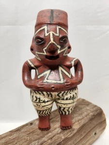 Chupicuaro Female Polychrome Ceramic Burial Rituals Mexican Hollow Figure 6 1/2" - Picture 1 of 13