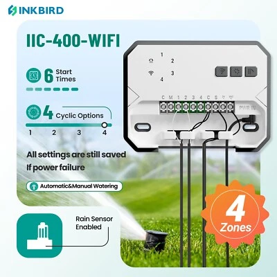 Inkbird 4-Zone Lawn Sprinkler Controller Attrezzature per l'irrigazione Garden
