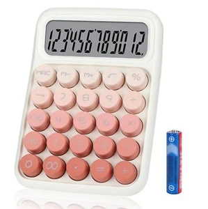 - Colorful Mechanical Calculator 12 Digits Large Display Desktop Calculator B... - Picture 1 of 7