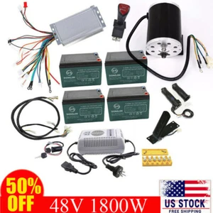 1800W 48V Electric Scooter Motor Kit Control Box Throttle Go-Kart eBike Trike US - Picture 1 of 26