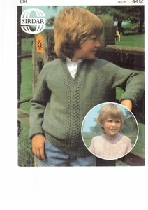 Sirdar knitting pattern 4412 sweater jumper  children clothing  - Picture 1 of 1