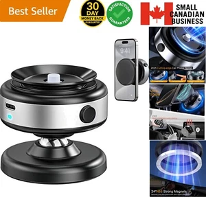 Car Phone Holder Magnetic Vacuum Mount 360° Adjustable Lock for Smartphones - Photo 1 sur 11