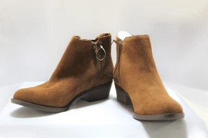 Botas al tobillo para mujer Kensie Gazelle - gamuza de cuero marrón - talla 10 nuevas en caja - Imagen 1 de 6