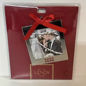 Lenox 2022 Photo Frame Ornament 2.8 Inch NIB - Picture 1 of 2