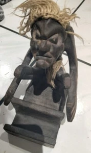 Indonesian Wooden Sculpture Business Card Holder - Picture 1 of 4