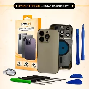 Back cover per iPhone 14 Pro Max oro scocca telaio posteriore vetro frame housing - Foto 1 di 2