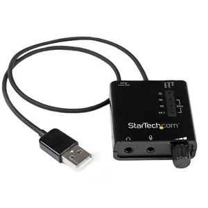 StarTech USB Stereo Audio Adapter External Sound Card With SPDIF Digital Audio - Picture 1 of 1