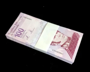 100 x VENEZUELA 100 BOLIVARES DIGITALES banknotes -2021- UNCIRCULATED - Picture 1 of 3
