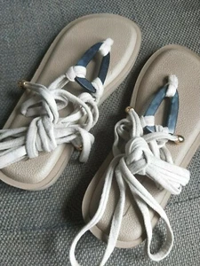 B New Joy Colors Sandals Sapphire AU 6 Eu 36 Extra soft insole RRP $69 - Picture 1 of 3