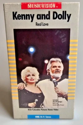 VTG Kenny and Dolly - REAL LOVE VHS 1985 Music Vision RCA Columbia Pictures NEW - Image 1 of 4