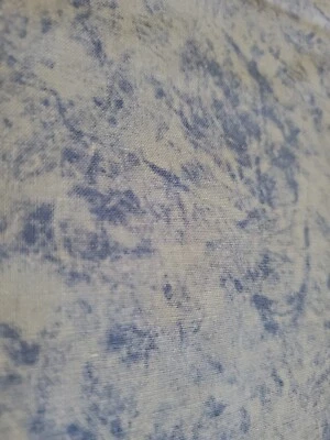 Retro Sewing Fabric Batik Light & Medium Blues 22.5x45" 100% Cotton - Image 1 of 4