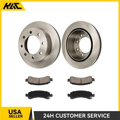 Rear Rotors & Brake Pads For Chevrolet Express & GMC Savana 2500 6.6L 2006-2019 - Image 1 of 4