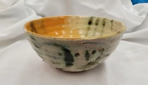 DEBORAH HALPERN VINTAGE AUSTRALIAN STUDIO POTTERY DECORATED BOWL 21CM DIAMETER - Foto 1 di 15