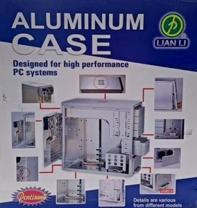 LIAN LI PC-60 Aluminium PC Gehäuse. Vintage Retro Selten. Box & Zubehör - Bild 1 von 15