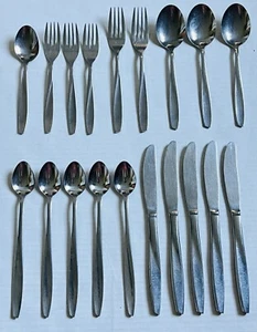 Vintage Crestmark Stainless Flatware 19 Pieces Assorted Made In Japan - Picture 1 of 4