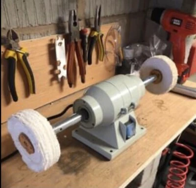 150W Metal Bench Grinder Polisher Metal Polishing Kit  Xmas Gift Ideas For Him - Image 1 of 3