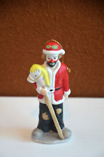 Vtg 1984 Emmett Kelly Jr. Circus Clown w hobby horse Christmas Ornament- Flambro