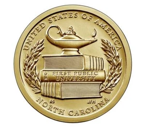 2021-P American Innovation NORTH CAROLINA $1 BRIGHT UNCIRCULATED COIN - Picture 1 of 2
