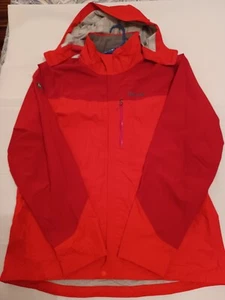 Marmot Jacket Mens XL Red Membrain Hooded Removable Stowaway Windbreaker Zip - Picture 1 of 10