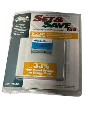 Hunter Digital Programmable Thermostat Model 44155  Set & Save 155 New /Open Box - Image 1 of 2