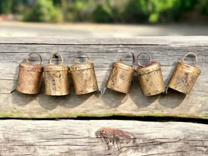 Home Decor Vintage Tin Metal Bells Handmade Decorative 6 Mas Wholesale 48 Pcs - Picture 1 of 4