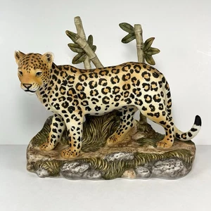 Home Interiors Masterpiece HOMCO Porcelain Leopard Endangered Species #1127801 - Picture 1 of 8