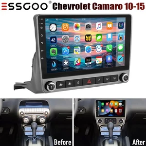 9" Android14 Carplay Para Chevrolet Camaro 2010-2015 Radio Coche Estéreo WiFi GPS BT - Imagen 1 de 12