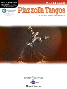 Piazzolla Tangos for Alto Sax Solo Sheet Music Play-Along Book Online Audio - Picture 1 of 1