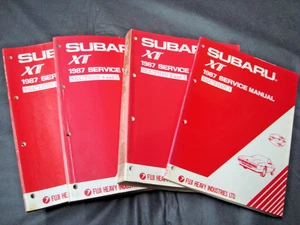 Komplettsatz 1987 Subaru XT 1,8 Ltr. Reparatur & Service Werk Werkstatthandbücher - Bild 1 von 12