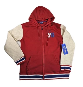 Sudadera con capucha Ultra Game Philadelphia 76ers Above The Rim cremallera completa roja para hombre talla mediana - Imagen 1 de 21