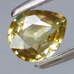 0,52Ct. Hinzende Farbe Gelb UNBEHEIZT Saphir Australien guter Glanz! - Bild 1 von 4