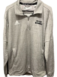Adidas 1/4 Zip Pullover, "Team Mamba" bestickt. Größe L. EUC  - Bild 1 von 7