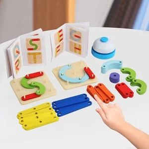 Geoboards Shape Color Recognition Wooden Wooden Geoboards Puzzles - Picture 1 of 7