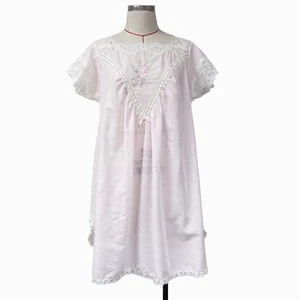 Vintage Christian Dior Damen Kleid Größe L rosa bestickt Spitzenbesatz - Bild 1 von 8