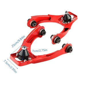 1 Pair Left & Right Front Upper Adjustable Camber Arm Kit For 19 NEW - Picture 1 of 9